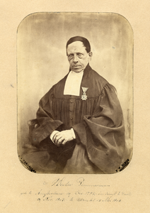 104384 Portret van Johannes Decker Zimmerman, geboren Amsterdam 19 december 1785, predikant bij de Evangelisch Lutherse ...